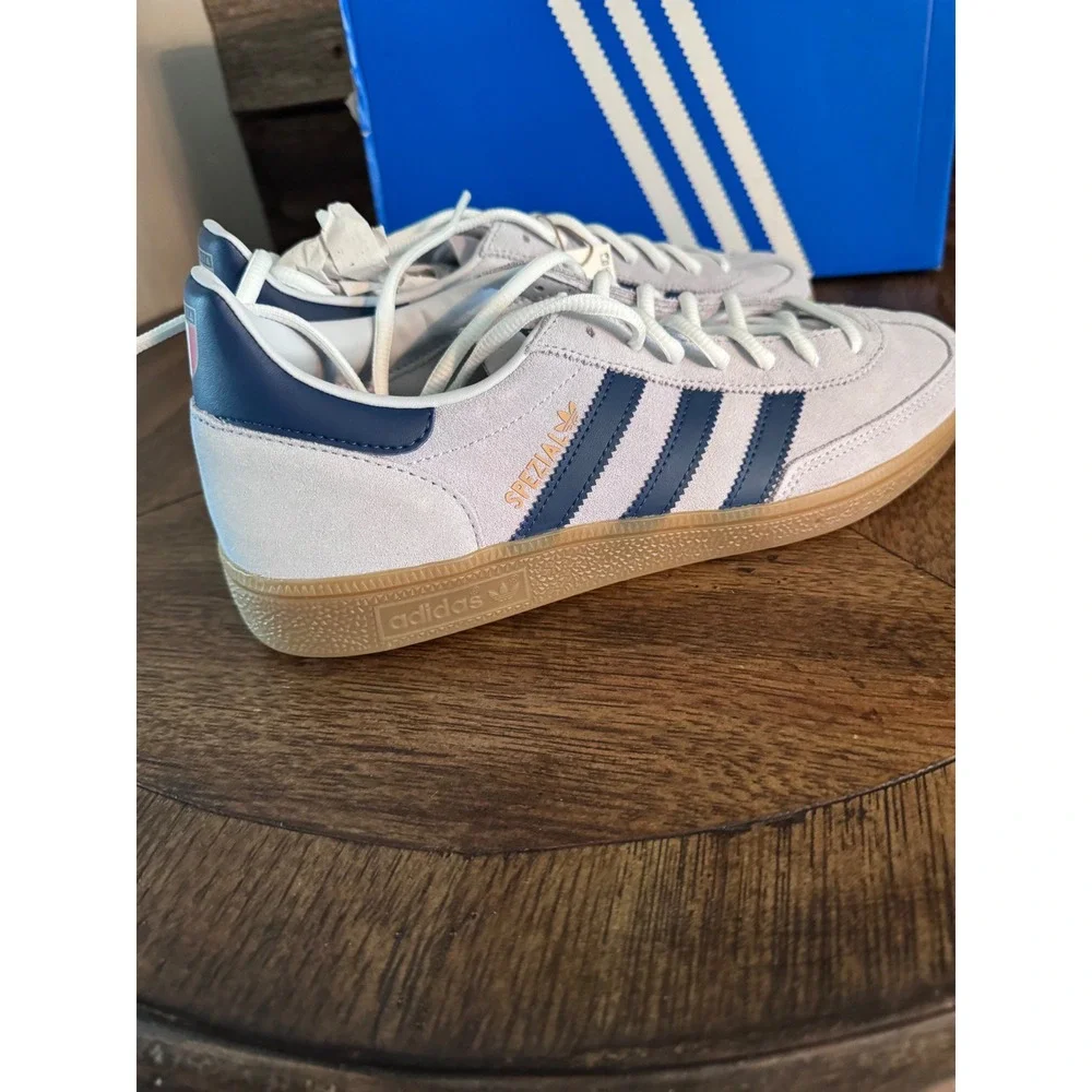 Adidas Handball Spezial Italia Grey Navy Gum Men's Sneakers HP3671 Size 10.5